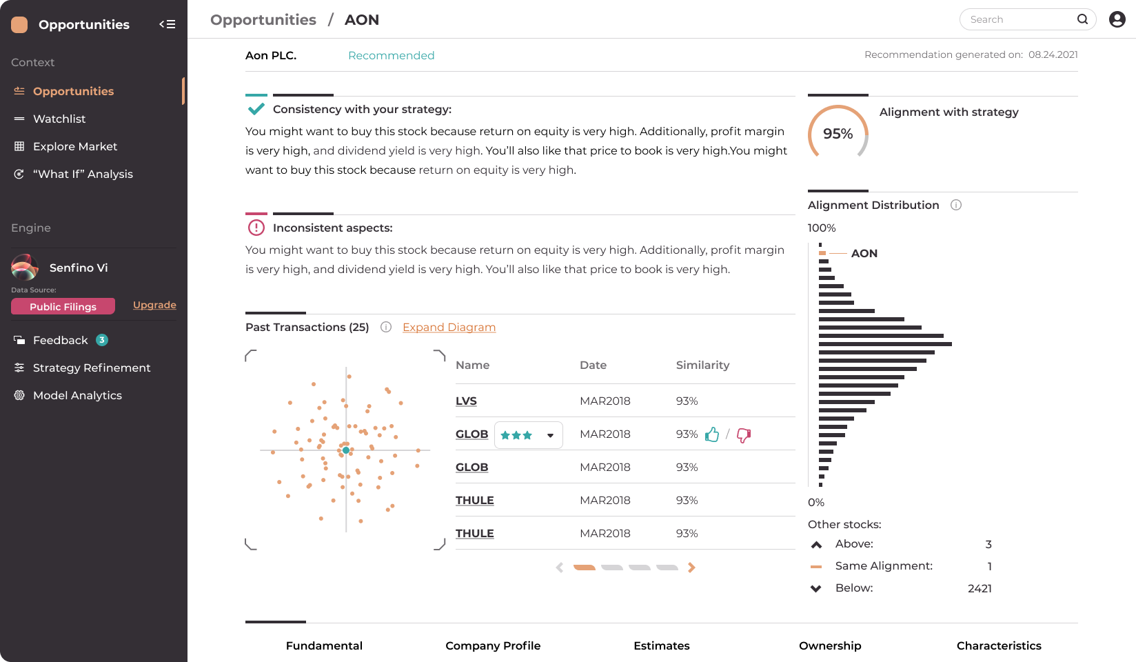 Kinetix Opportunities Explainable Stock Recommendations